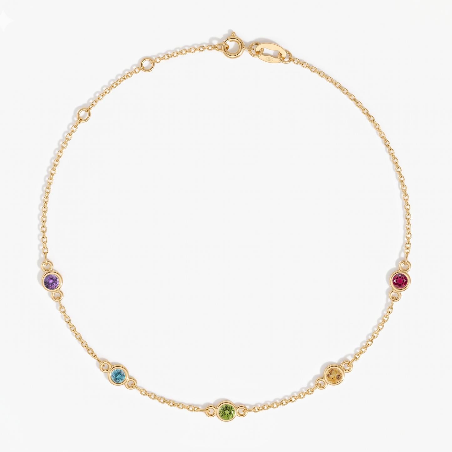 The Five Station Bracelet | Cable Chain