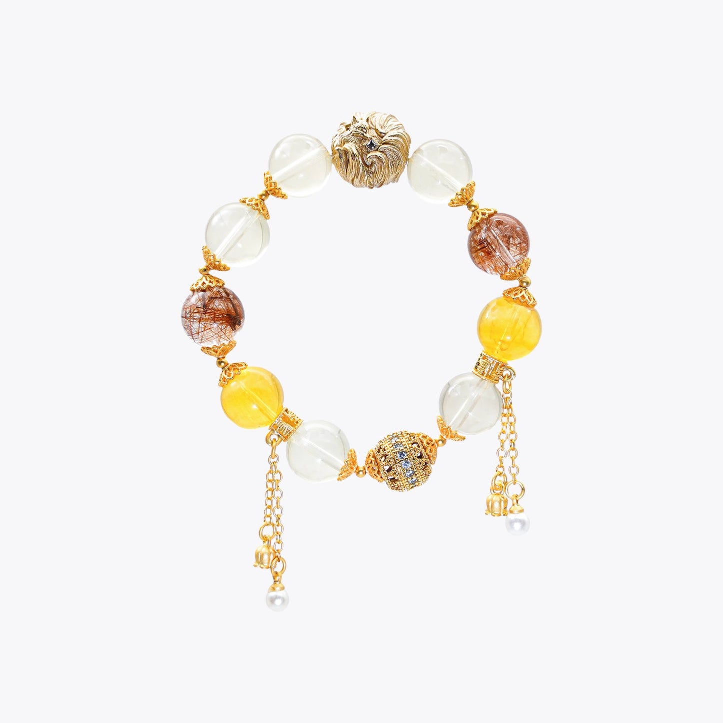 Golden Fox Monarch Wealth Crystal Bracelet