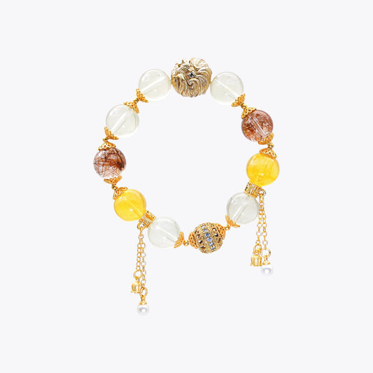 Golden Fox Monarch Wealth Crystal Bracelet