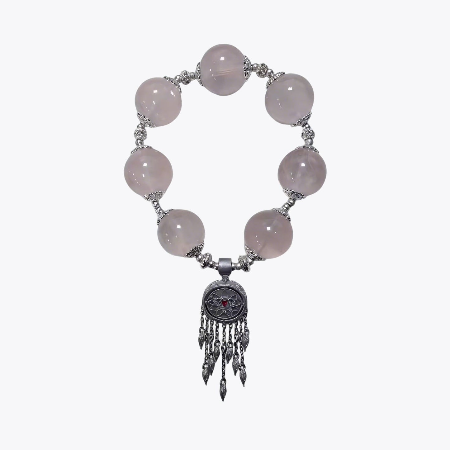 Celestial Fox Dreamcatcher · Bone-Seed Incense Crystal Bracelet