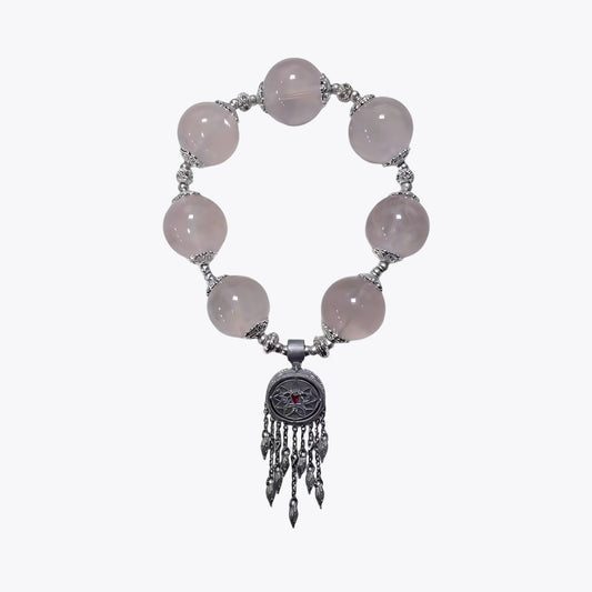 Celestial Fox Dreamcatcher · Bone-Seed Incense Crystal Bracelet