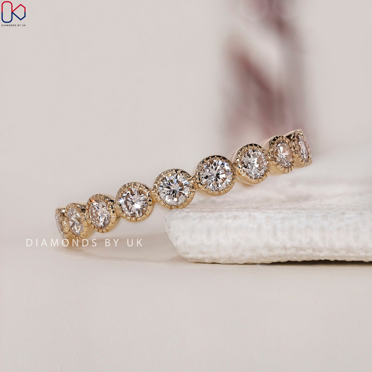 Diamond Eternity Band – Milgrain Setting