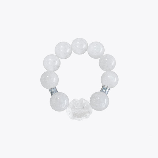 Nine-Tailed Lotus · White Fox of the Nine Heavens Crystal Bracelet