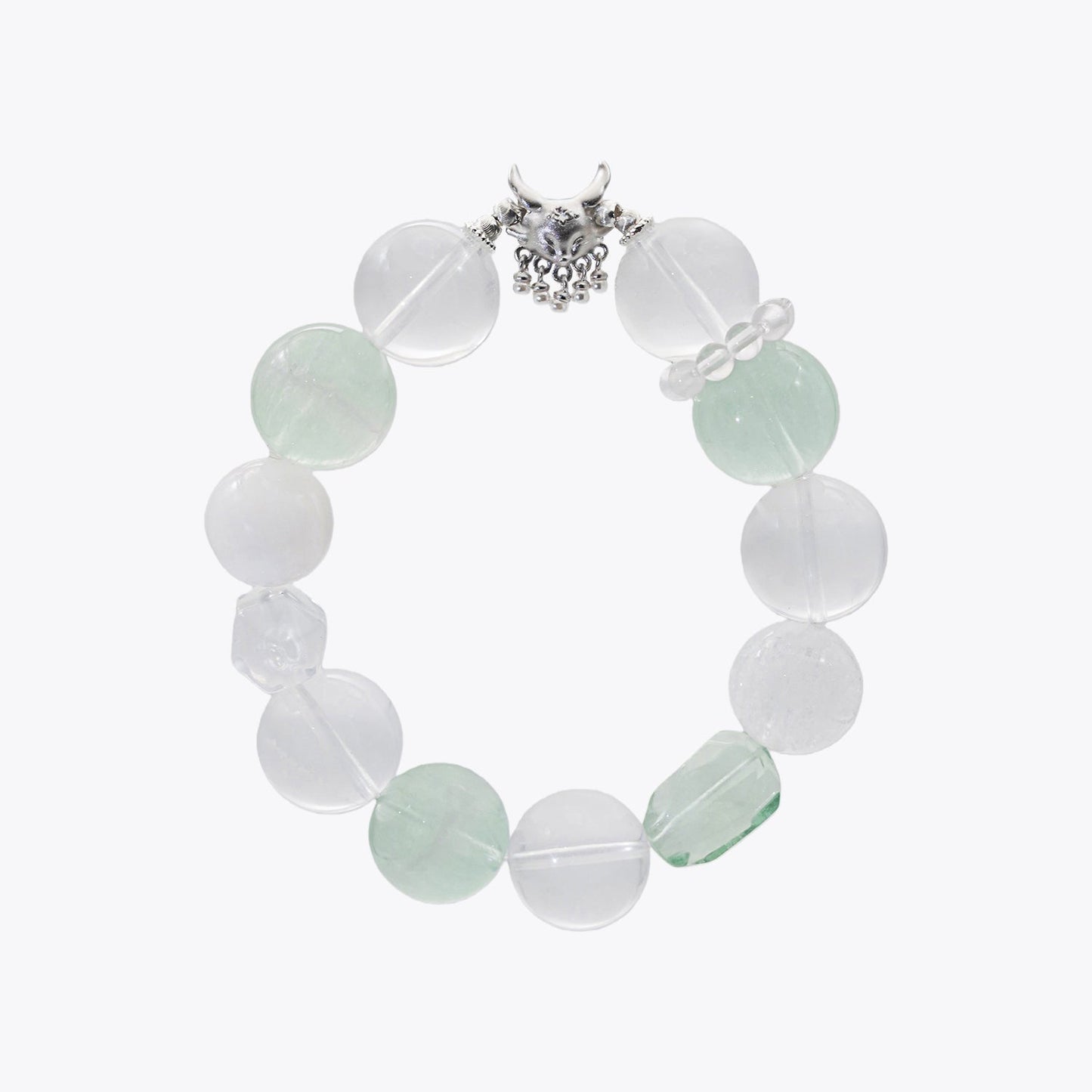 Nine-Tailed Pearl & Jade · Crystal Dew Bracelet