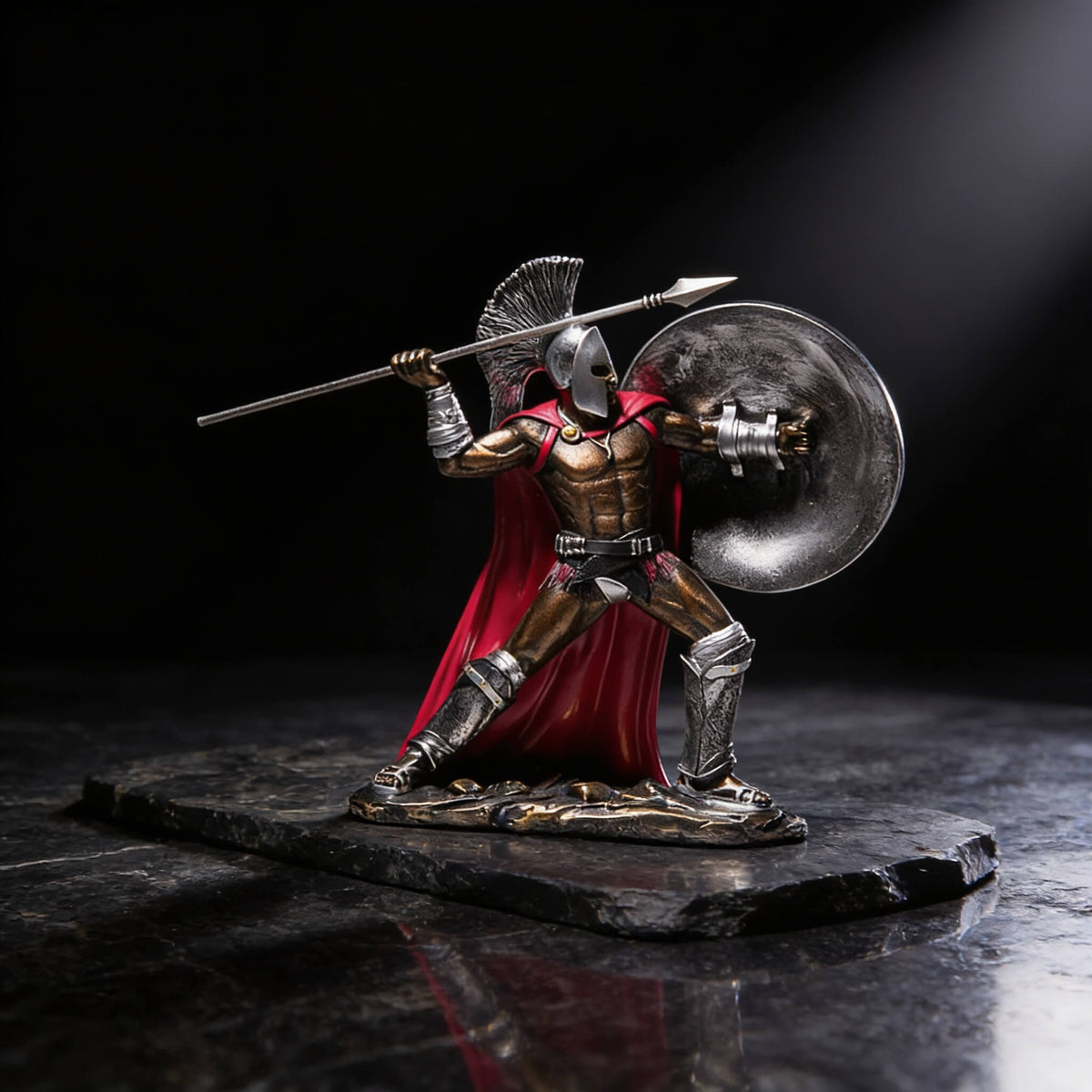 THE BRASIDAS
Spartan Combat Sculpture · Large Format · Hand-Finished Resin