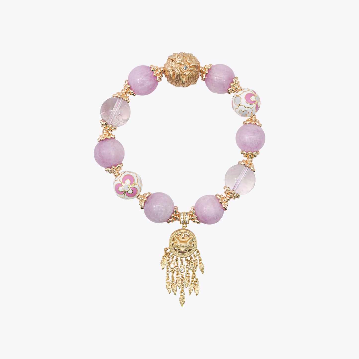 Golden Fox Dreamweaver - Lotus Spirit Bracelet