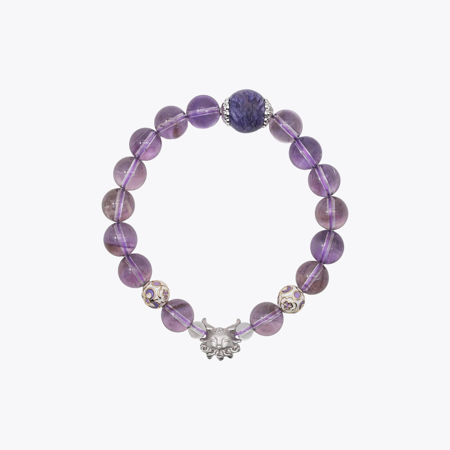Nine-Tailed Pearl & Crystal · Pure Dragon Heart Bracelet