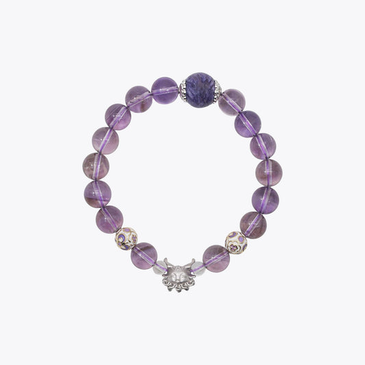 Nine-Tailed Pearl & Crystal · Pure Dragon Heart Bracelet