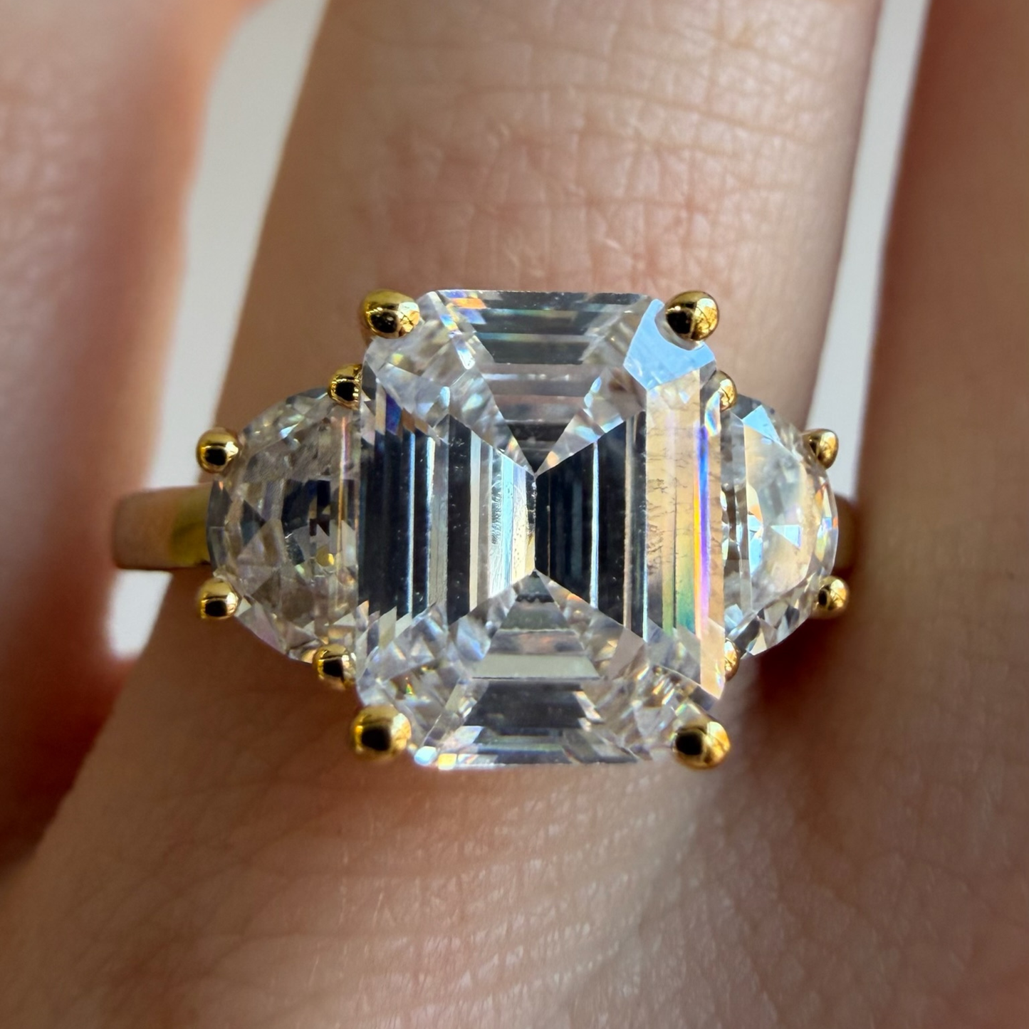 The Half Moon Engagement Ring