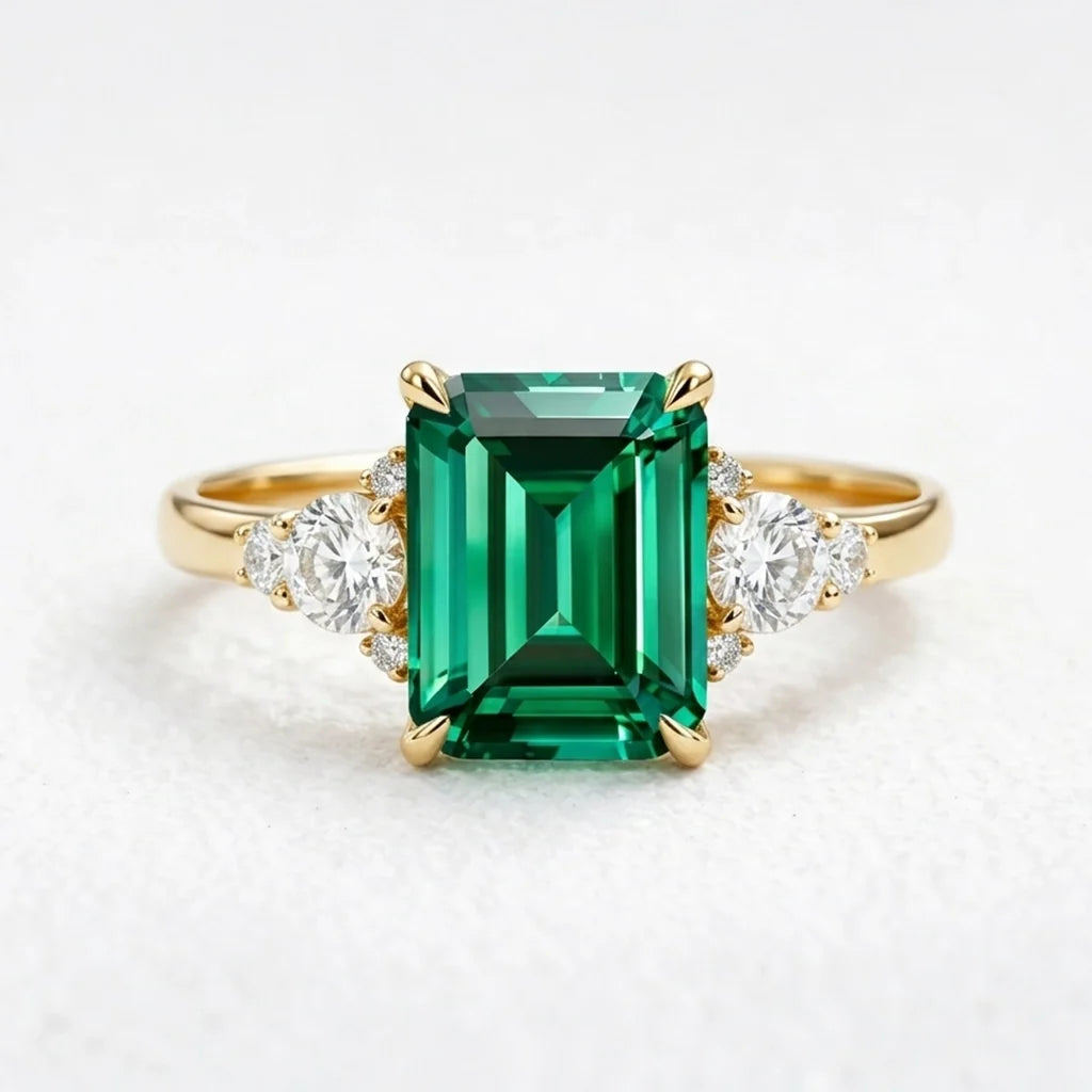 Eleonora’s Verdure | 3CT Emerald Engagement Ring