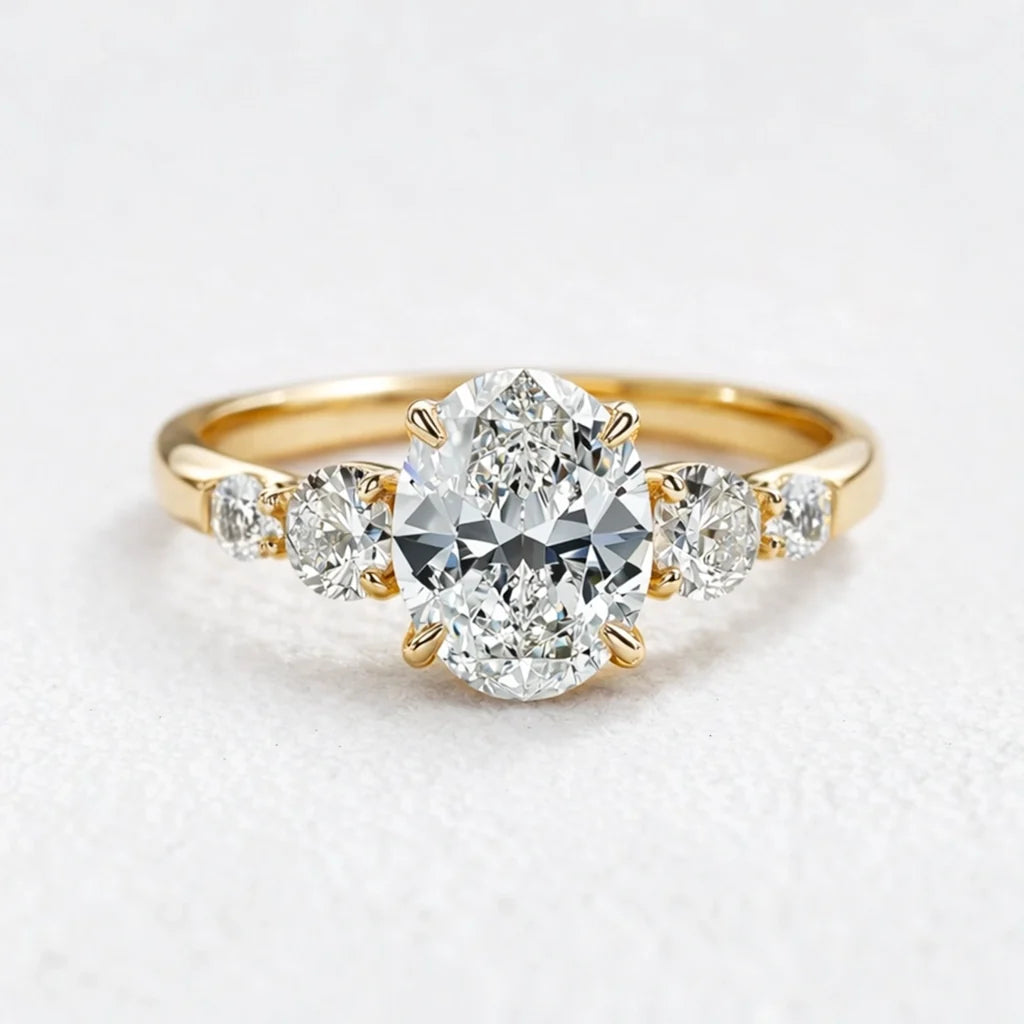 Audrey‘s Brilliance | 1CT Classic Oval Cut Diamond Ring