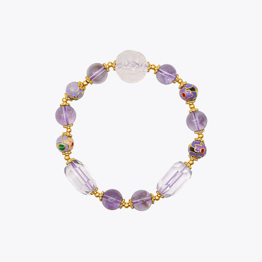 Nine-Tailed Mountain Goddess Crystal Bracelet (Amethyst Sanctuary)