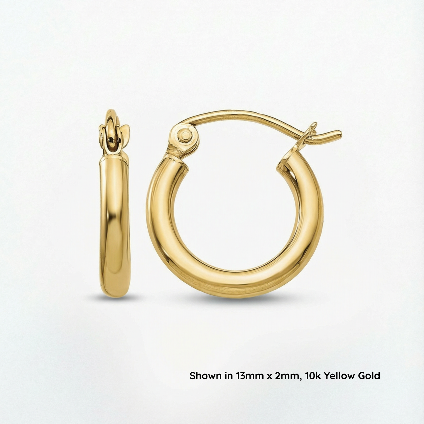 Baby Gold Hoop Earrings | 10K Yellow & White Gold