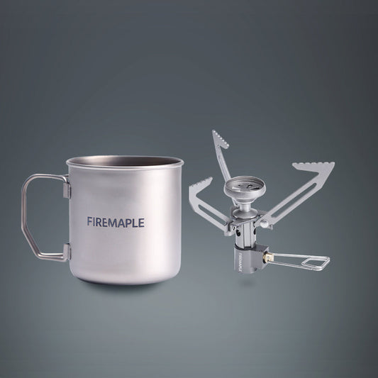 Ultralight Titanium Gas Stove & Pot Set