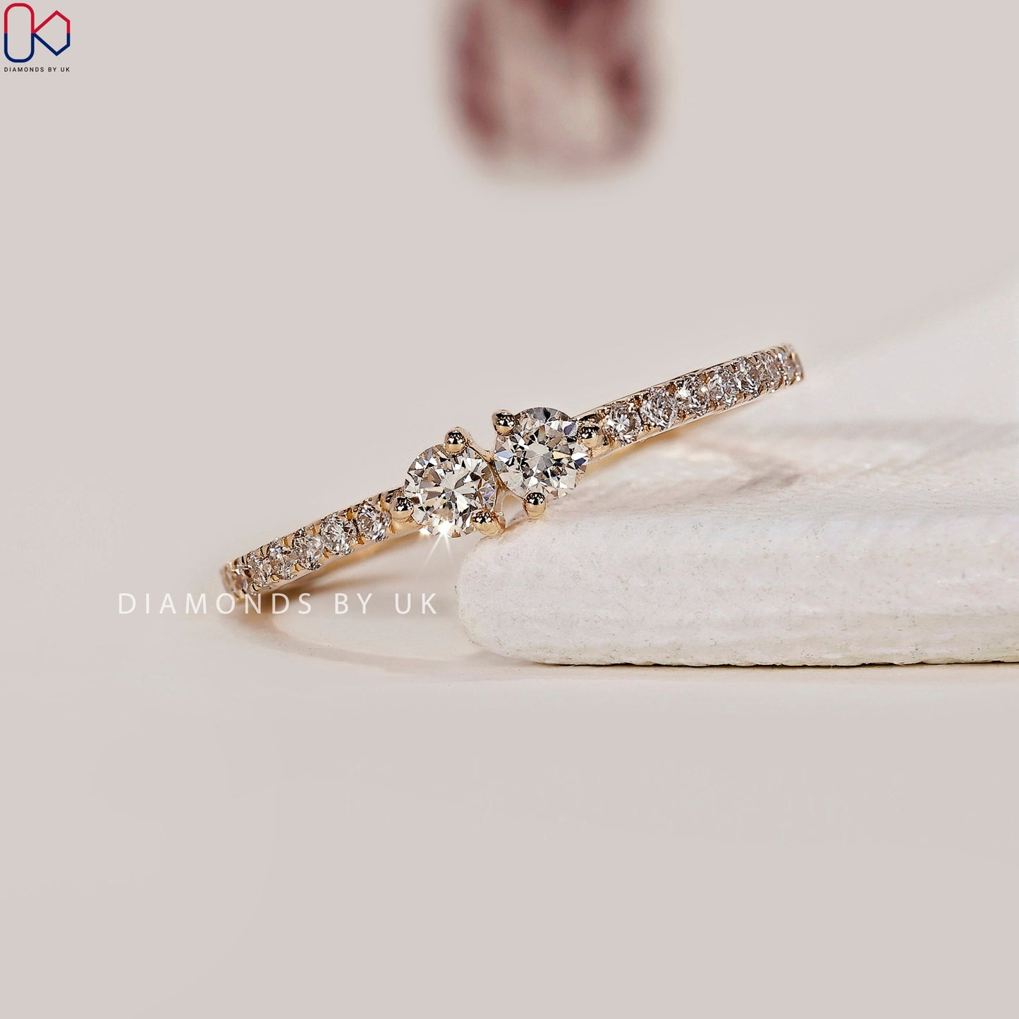 Round Diamond Eternity Yellow Gold Wedding Band