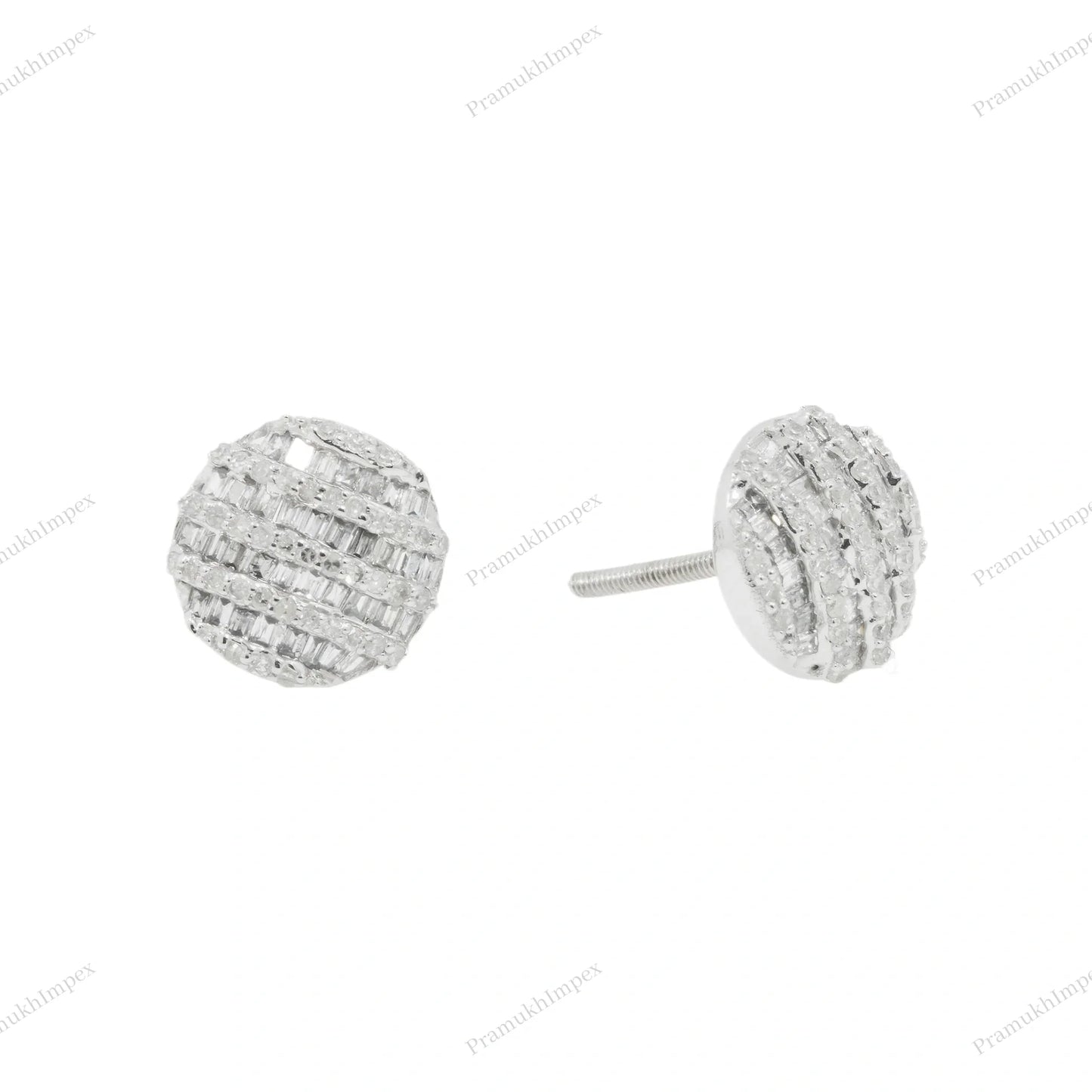 Small and Tiny Circle Shape Silver Earring