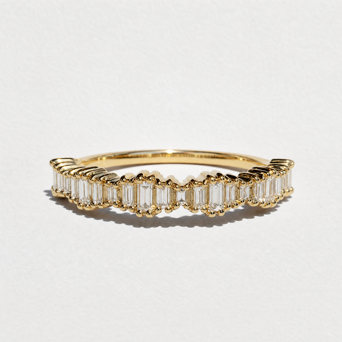 The Staggered Baguette Anniversary Band | 0.25CTW | Earth-Mined Diamond