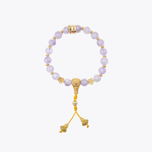 Wisteria Purple - Serpent Maiden Crystal Bracelet