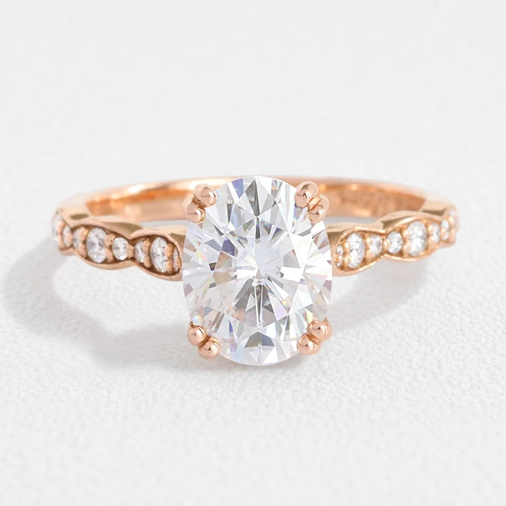 Grace’s Scallop | 2CT Oval Diamond Solitaire Engagement Ring