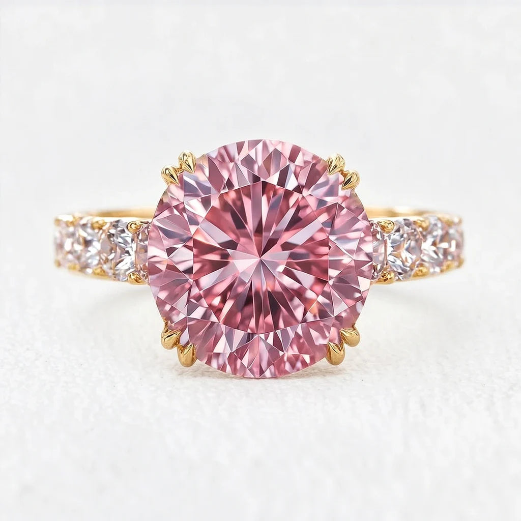 Alexandra’s Luminary | 3CT Vintage Pink Sapphire Solitaire Engagement Ring