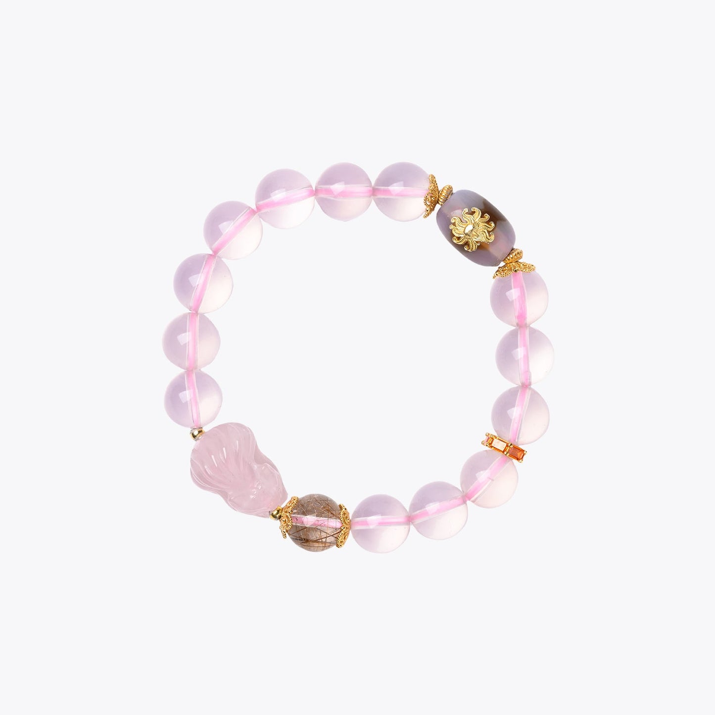 Starlight Kitsune Radiance Crystal Bracelet (Celestial Fox)
