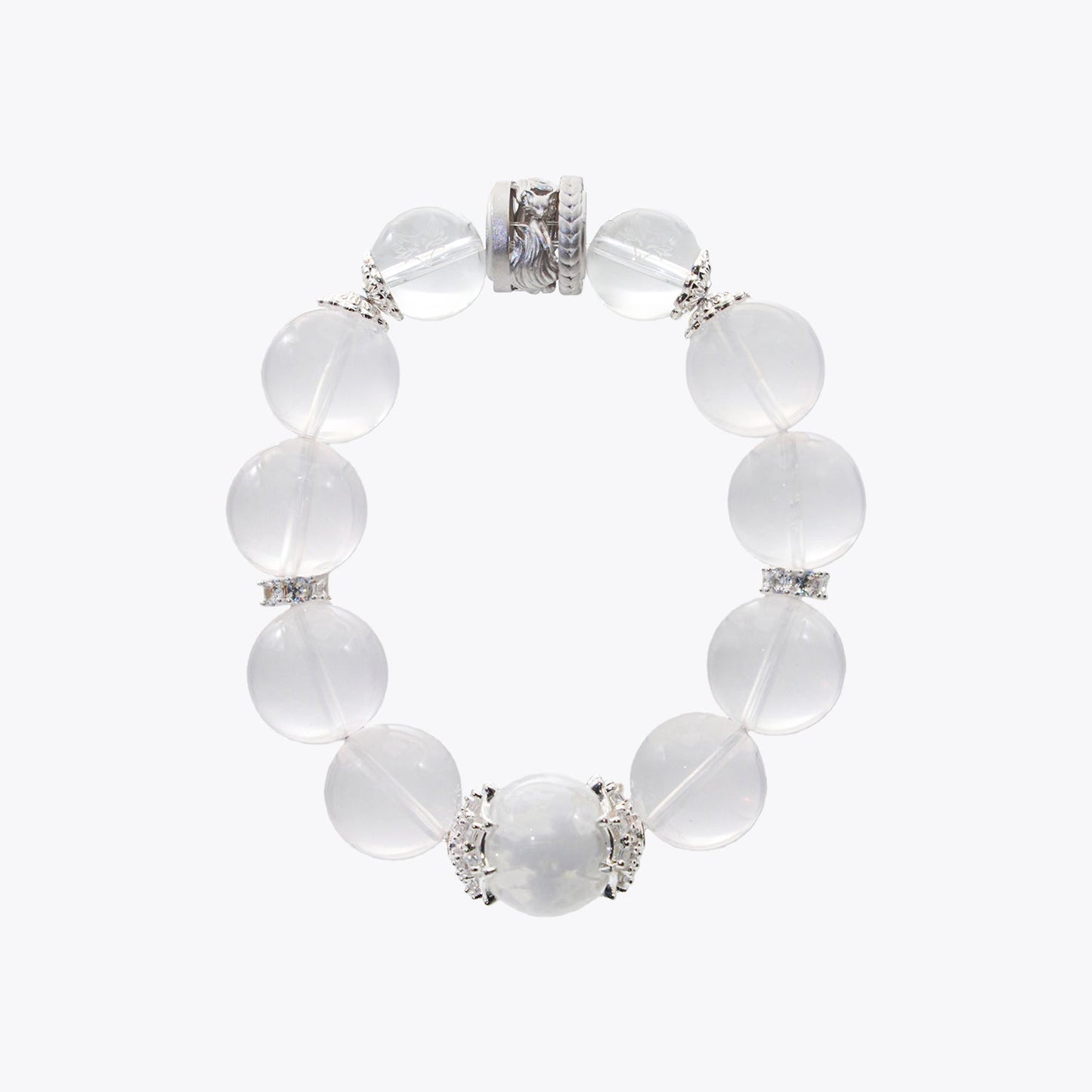 Celestial Fox Chasing the Moon & Jade Rabbit Crystal Bracelet
