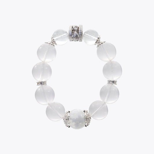 Celestial Fox Chasing the Moon & Jade Rabbit Crystal Bracelet