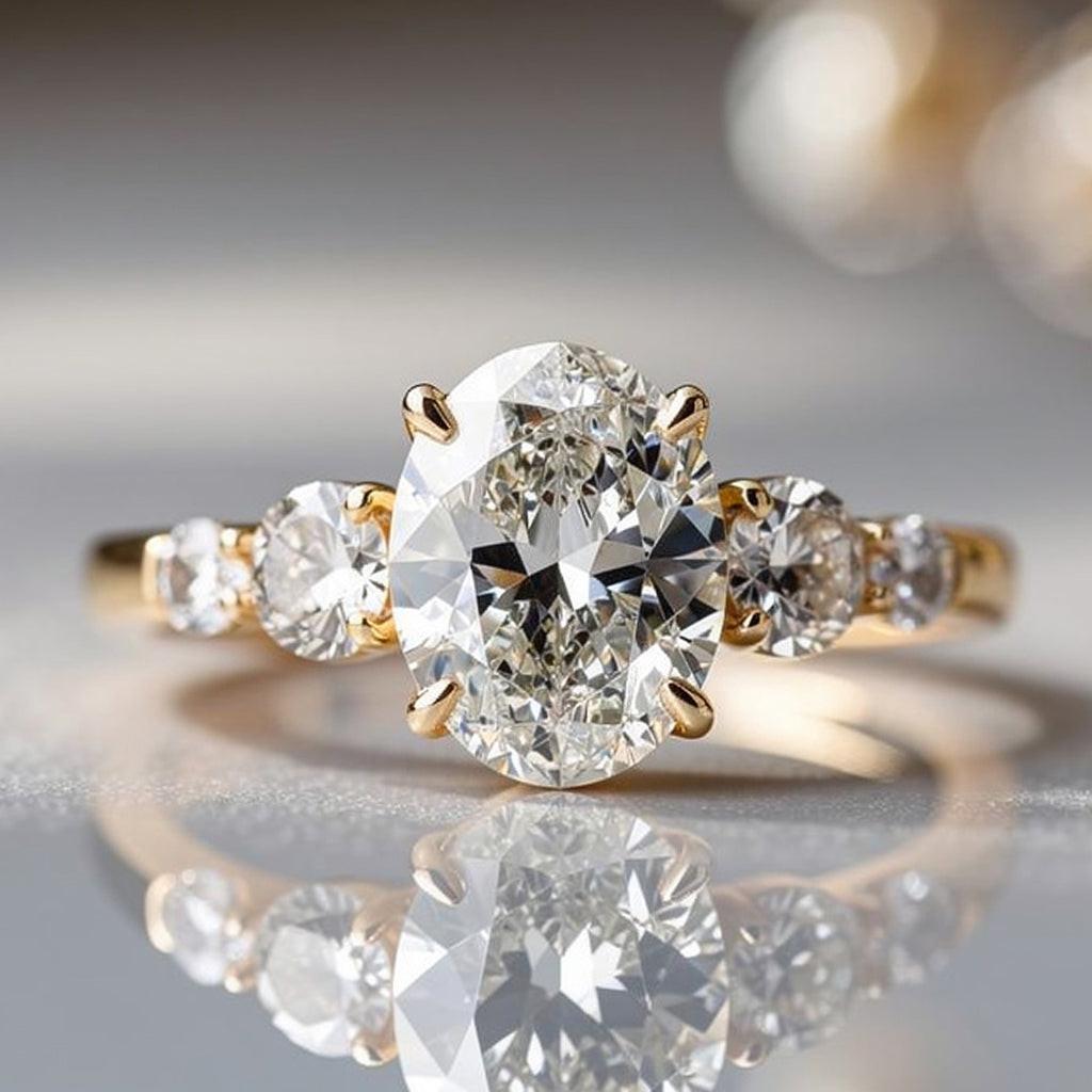 Audrey‘s Brilliance | 1CT Classic Oval Cut Diamond Ring