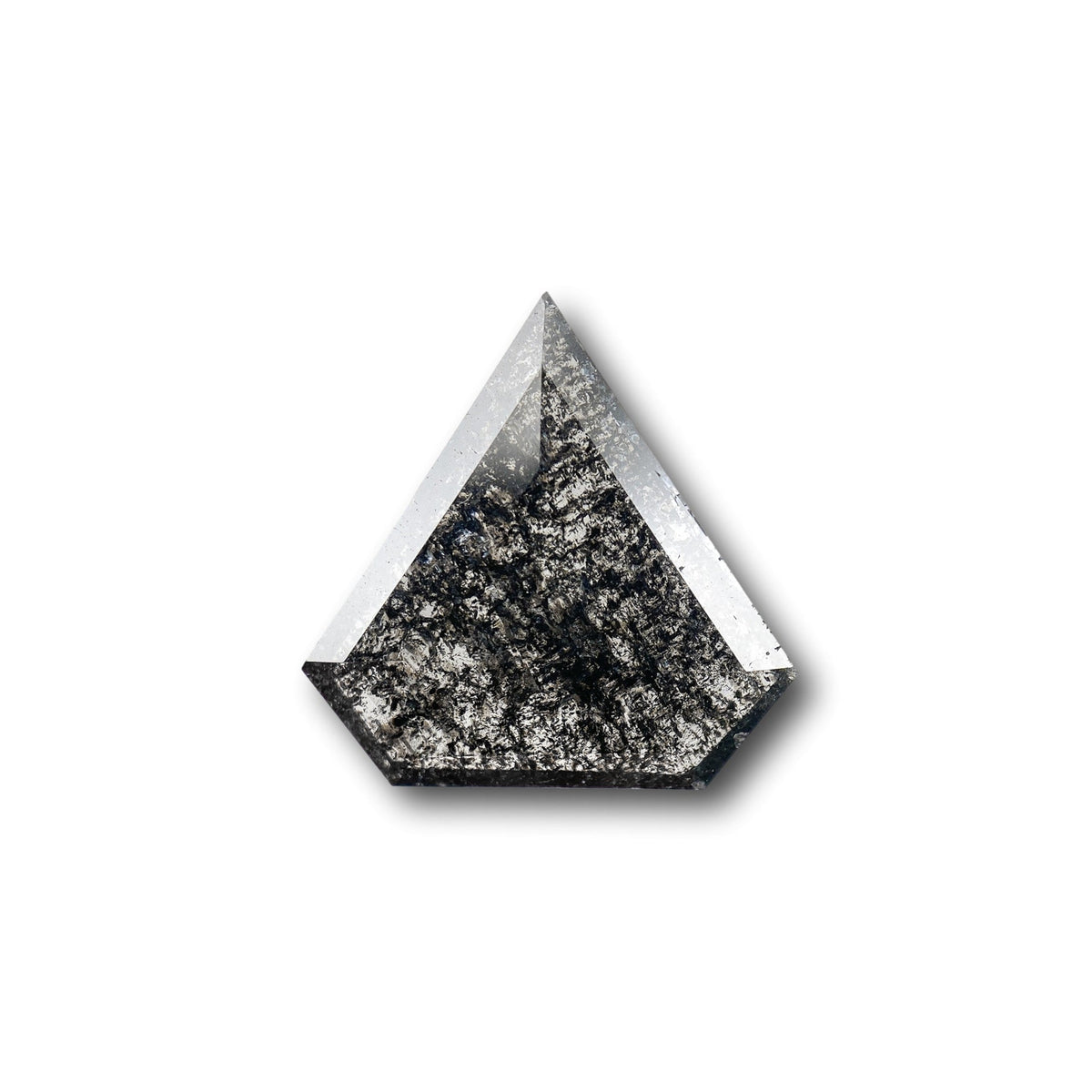 2.25ct | Salt & Pepper Shield Shape Rose Cut Diamond