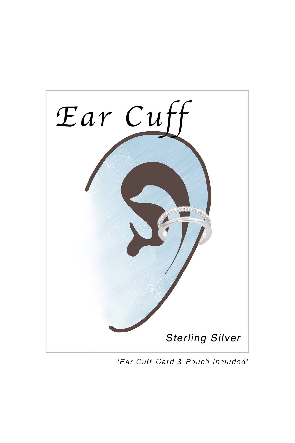 Sterling Silver Plain Ear Cuff - SS