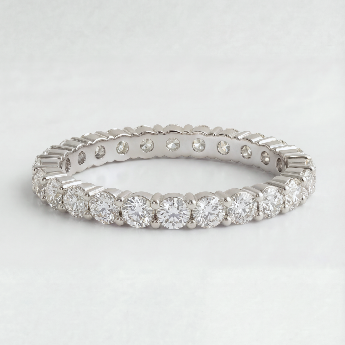 The Classic Prong Set Eternity Band | Lab-Grown Diamond | 14K Gold