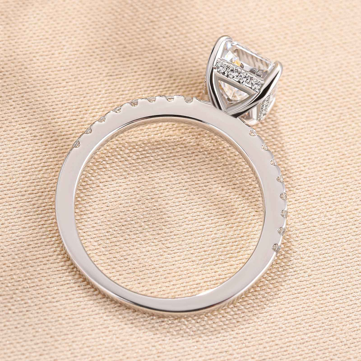 Dazzling Radiant Cut 2.0ct 925 Sterling Silver Engagement Ring