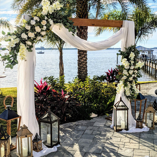 Two Post Wooden Arbor
