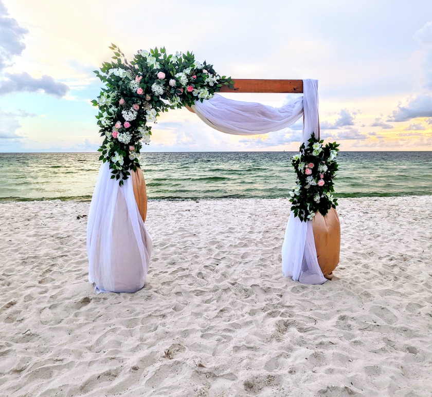 Two Post Wooden Arbor