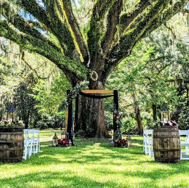 Two Post Wooden Arbor
