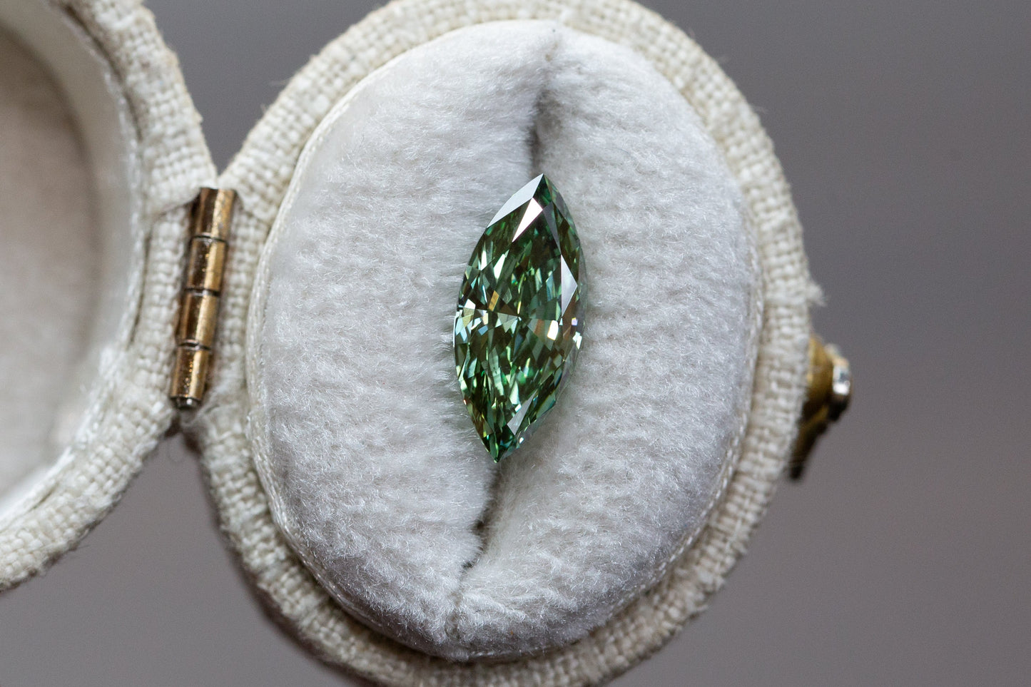 2.01ct Fancy Vivid Green Marquise Lab Diamond, VS1