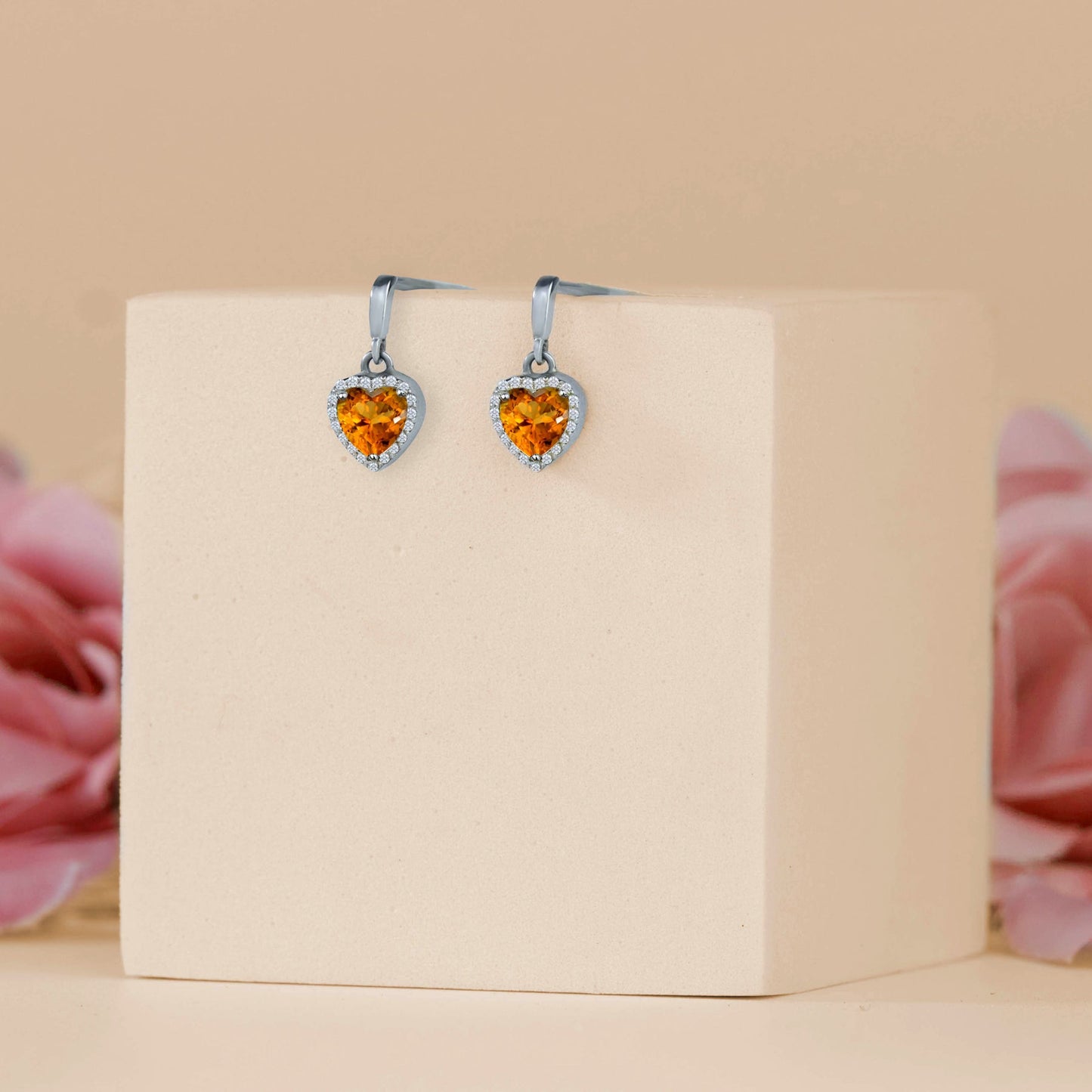 Forever Heart 1.25 Carat Birthstone Earrings