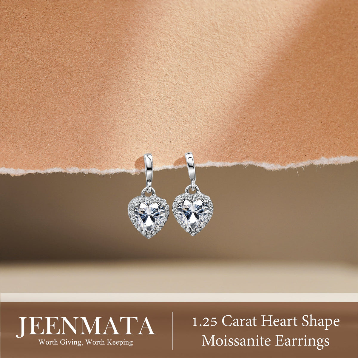 Forever Heart 1.25 Carat Birthstone Earrings