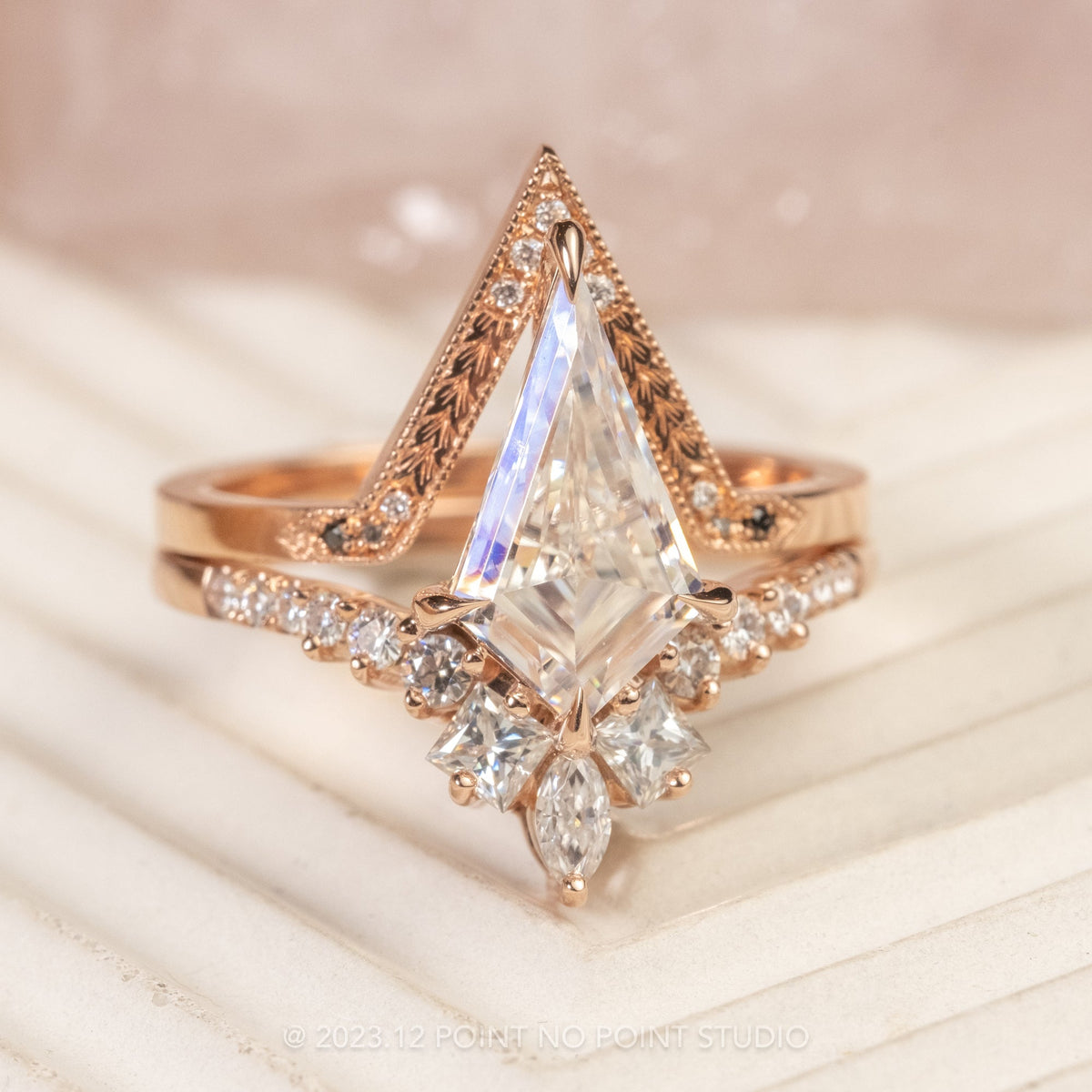Kite Lab Diamond Engagement Ring, Willa Setting