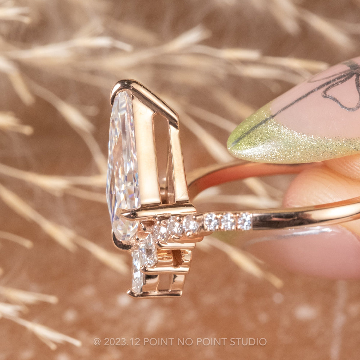 Kite Lab Diamond Engagement Ring, Willa Setting