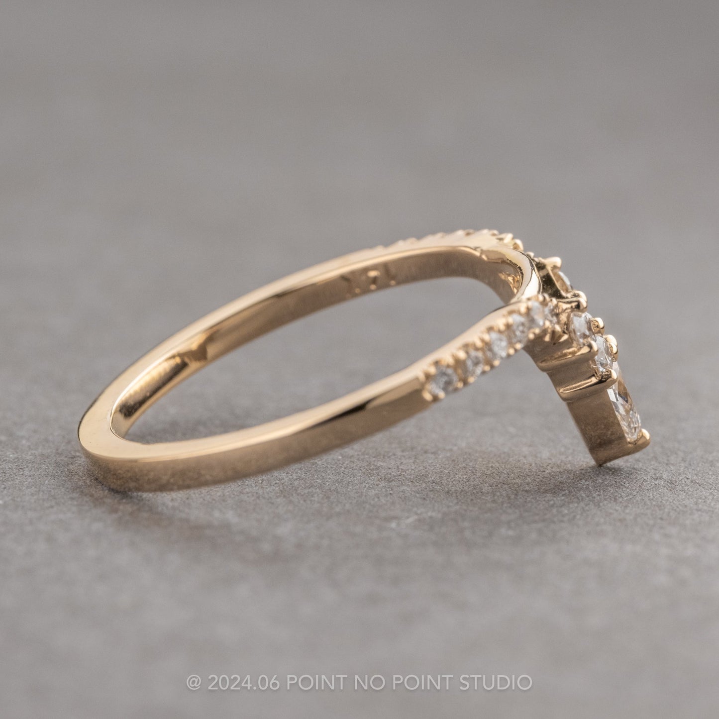 Large Cassiopeia Wedding Ring, 17 Diamond