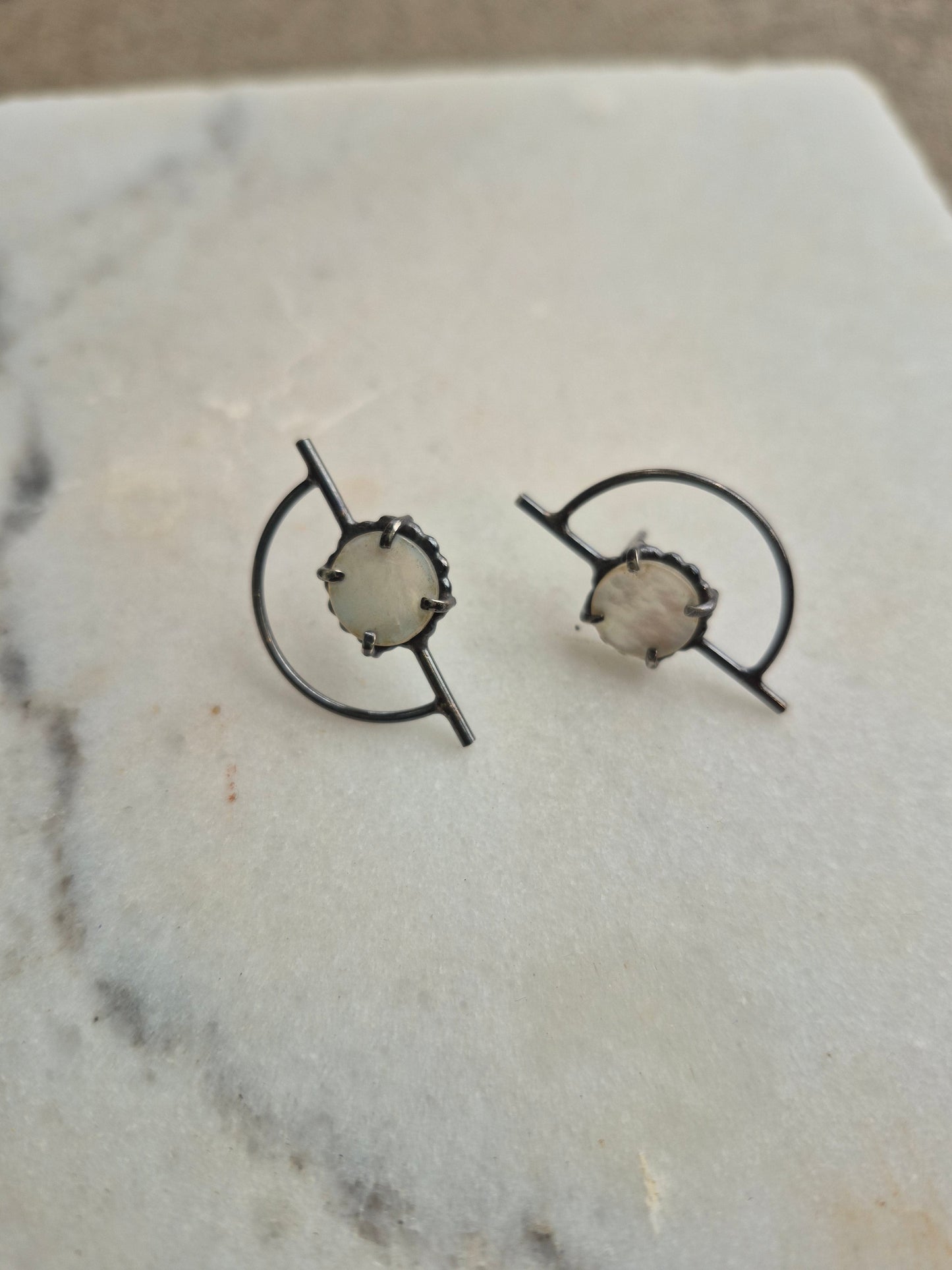 Orbit Posts with Mother of Pearl Posts