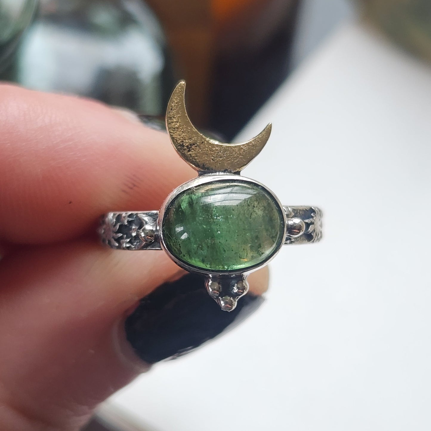 Size 8, Emerald Green Tourmaline