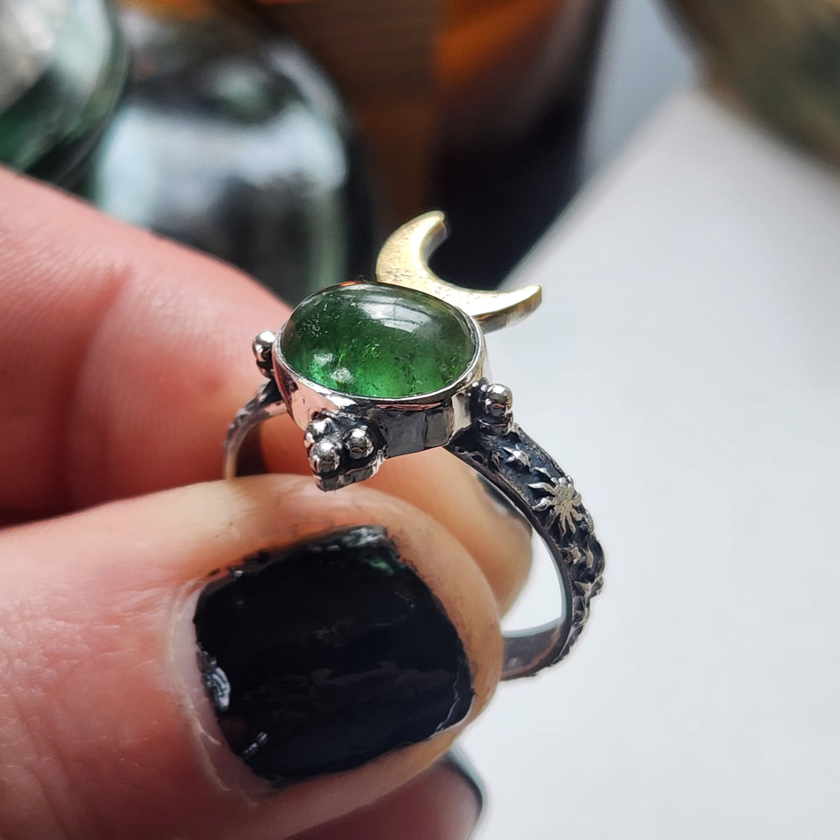 Size 8, Emerald Green Tourmaline