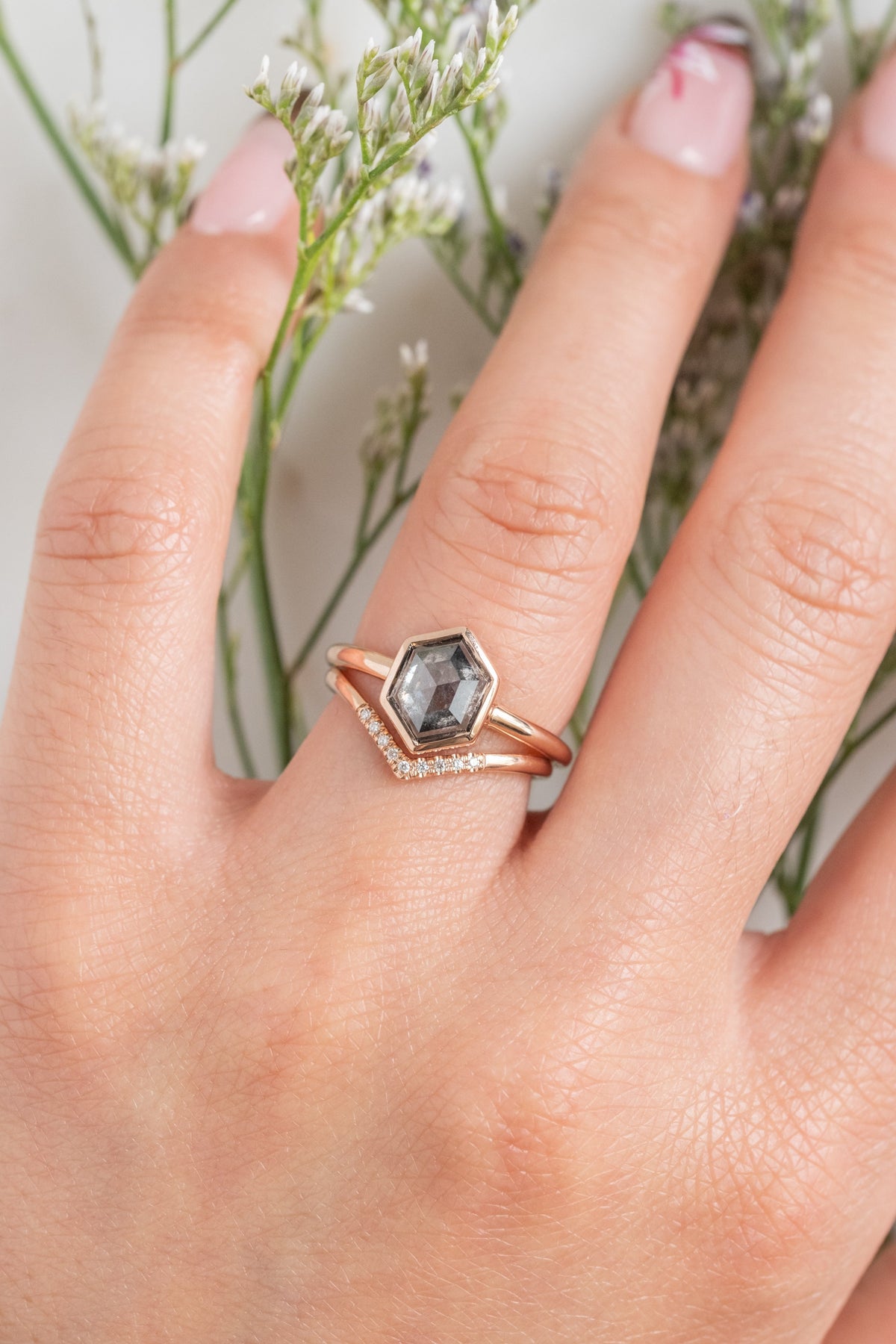 Vivian Wedding Ring, 9 Diamond
