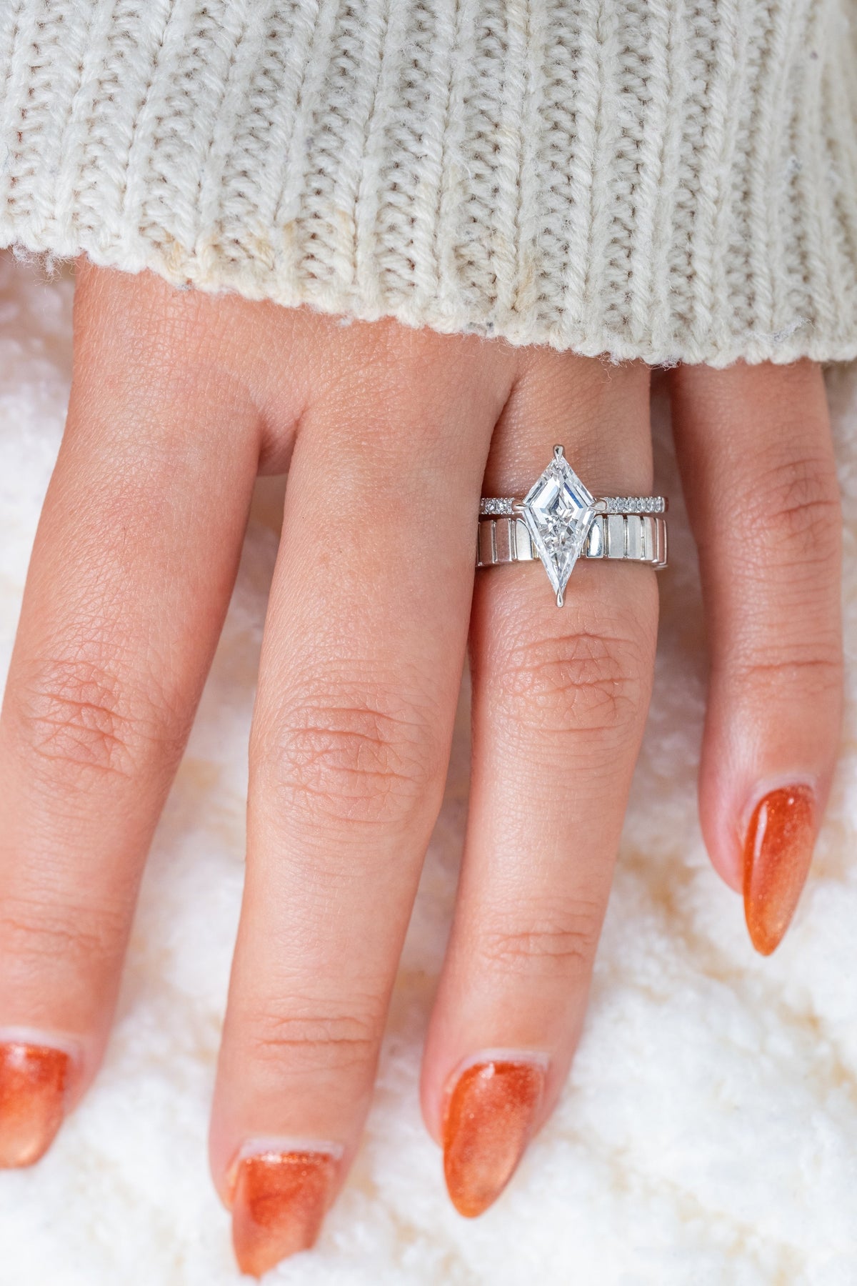 Kite Lab Diamond Engagement Ring, Lulu Setting