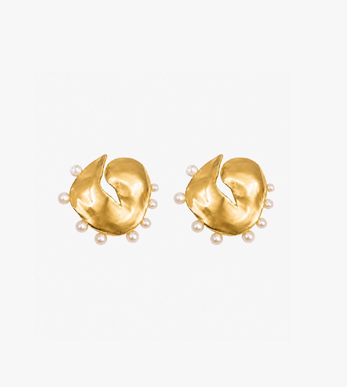 Two  Luna Pearl Earrings