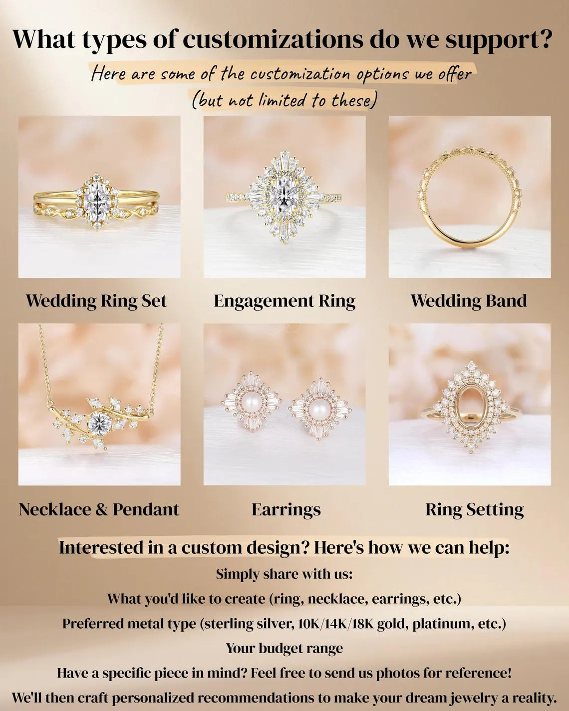 Custom Ring Service-Custom Personalized Ring, CAD Service, Jewelry Gemstone Replacement, Duplicate OR Matching Bands, Custom Birthstone Ring