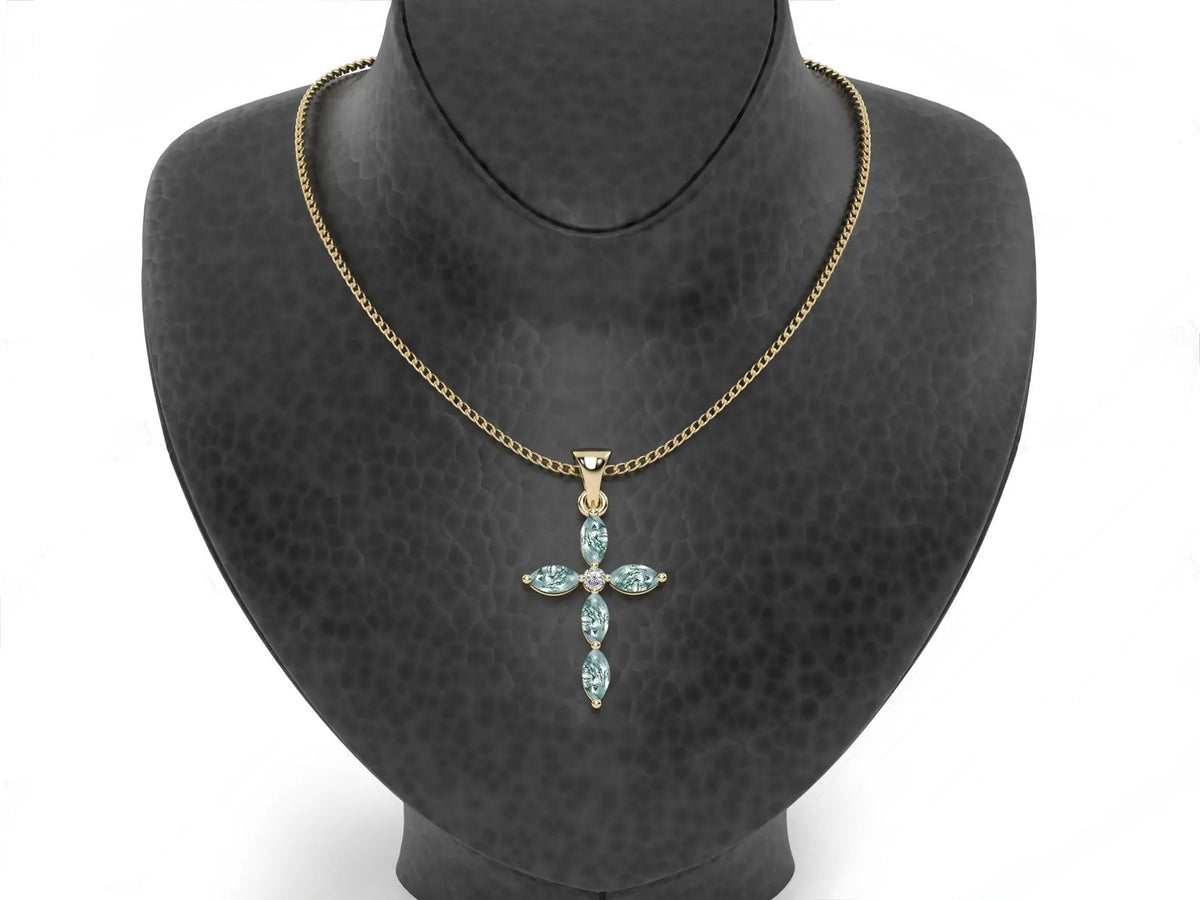 Luck Marquise Cut Moss Agate Unique Necklace Art Deco Wedding Gift For Her