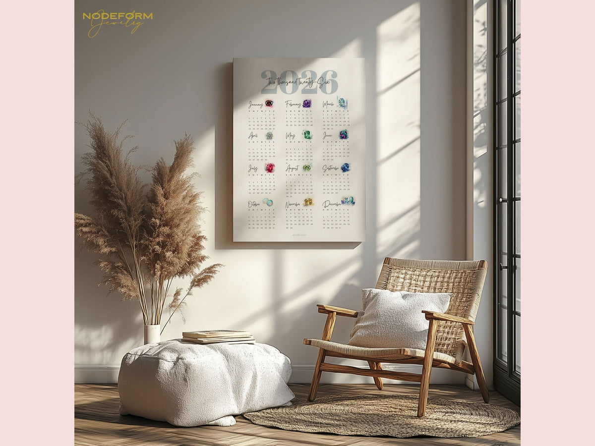 2026 Birthstone Calendar Printable